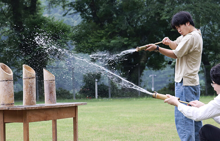 夏らしい水鉄砲を竹で作ってみよう！